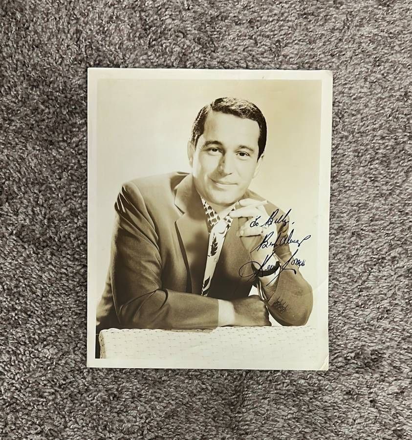 Vintage Perry Como Signed Photo Photograph Picture
