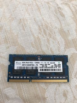 8Gig Hynix pcl3-12800 laptop memory module