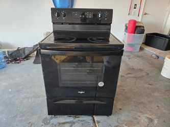 Whirlpool electric stove , Black