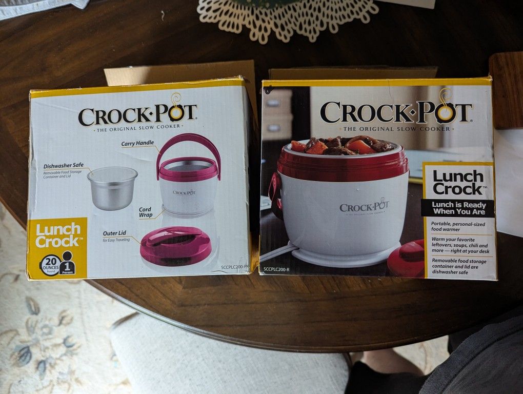 Pair Of Lunch Crock Pots 20oz 