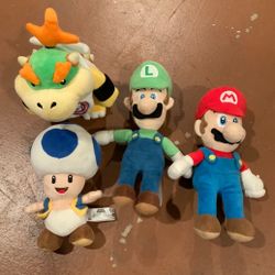 Mario Bros Plushies 