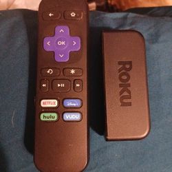 ROKU DEVICE & REMOTE (NO CORDS) MODEL#: 3920X 4K ENTERTAINMENT STREAMING DEVICE 