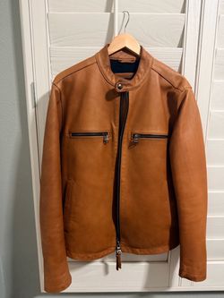 Banana Republic Genuine Medium Cognac Leather Jacket