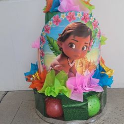 Baby Moana Theme Piñata 3 Tier