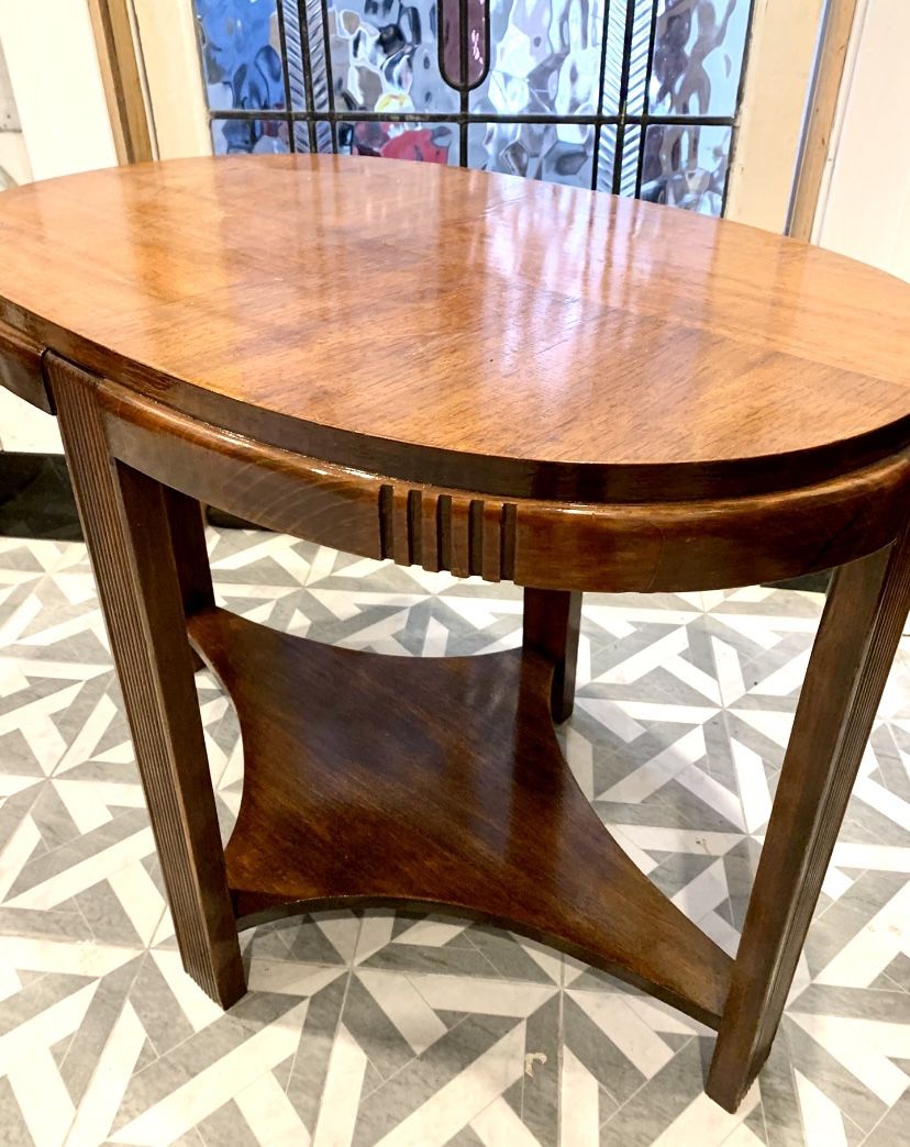 Vintage Art Deco Lamp Table Or Small Credenza