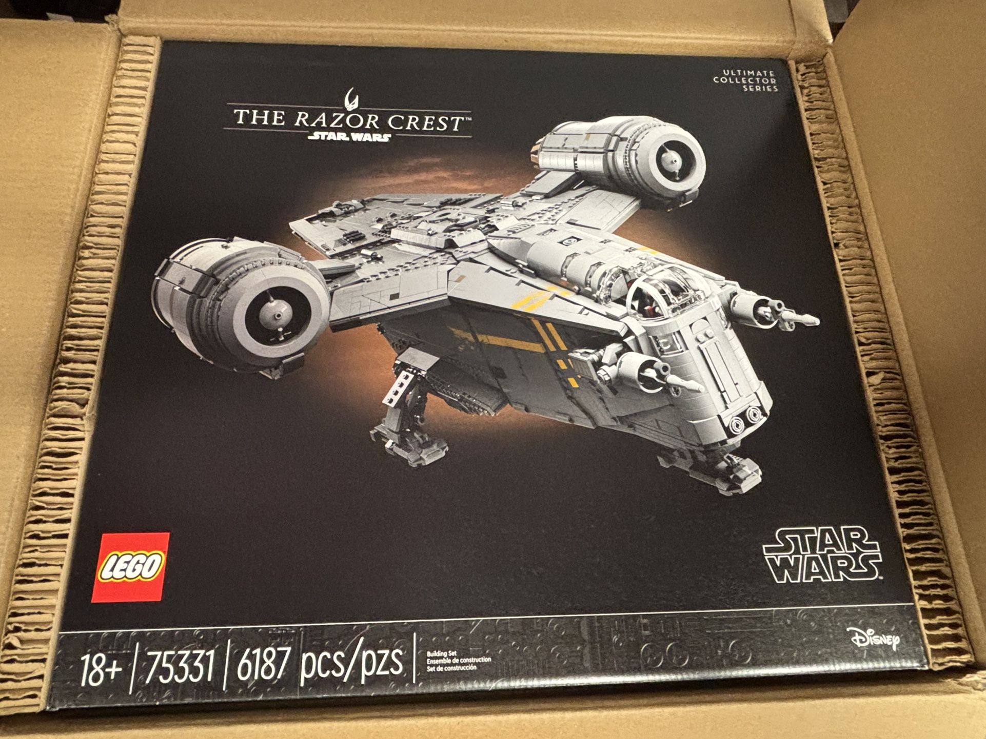 The Razor Crest Lego Complete Set Brand New!