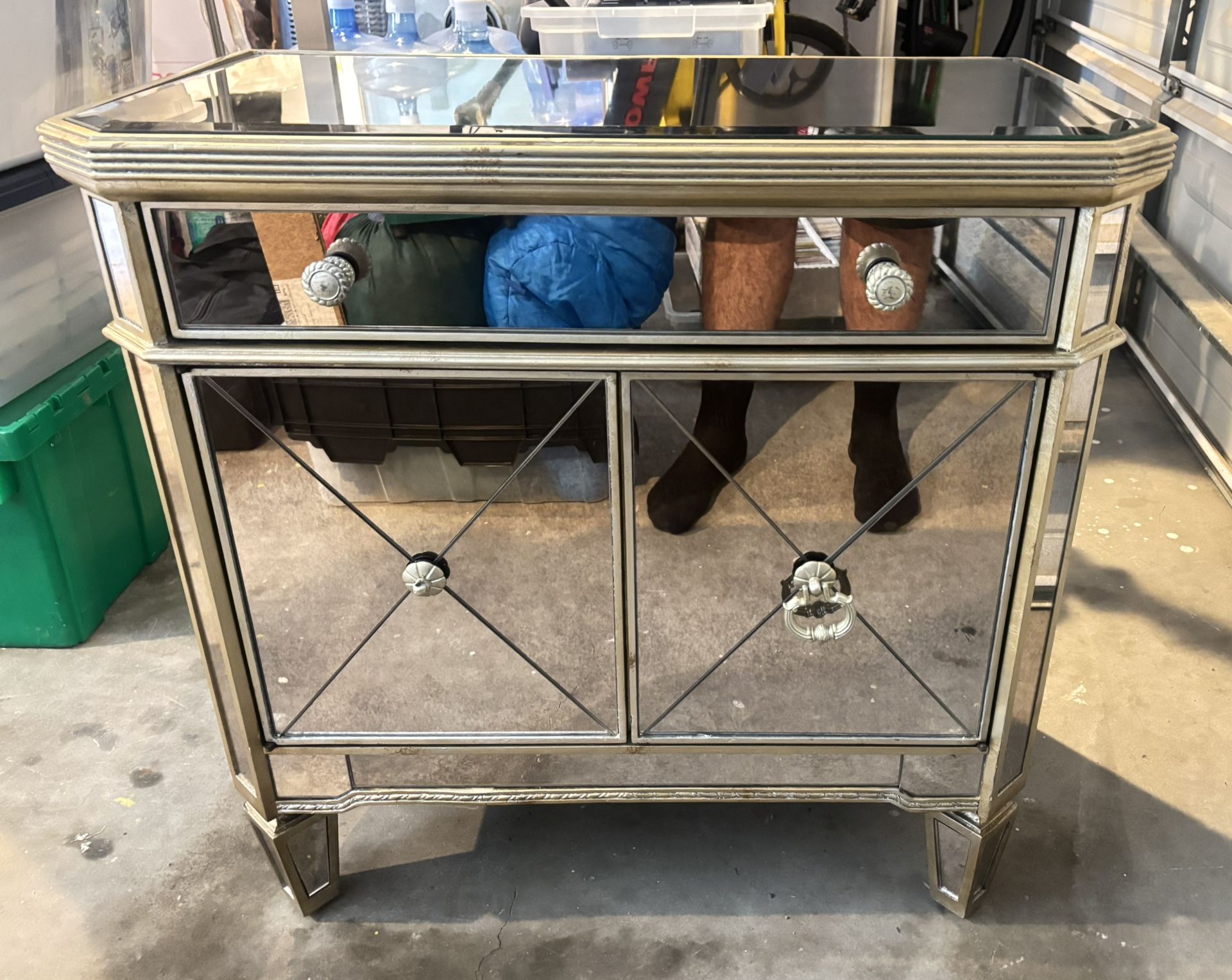 Mirror End Table