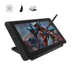 2020 HUION Kamvas 13 Android Support Graphics Drawing Tablet Monitor with Full Laminated Screen Battery-Free Stylus 8192 Pressure Sensitivity Tilt 8 E