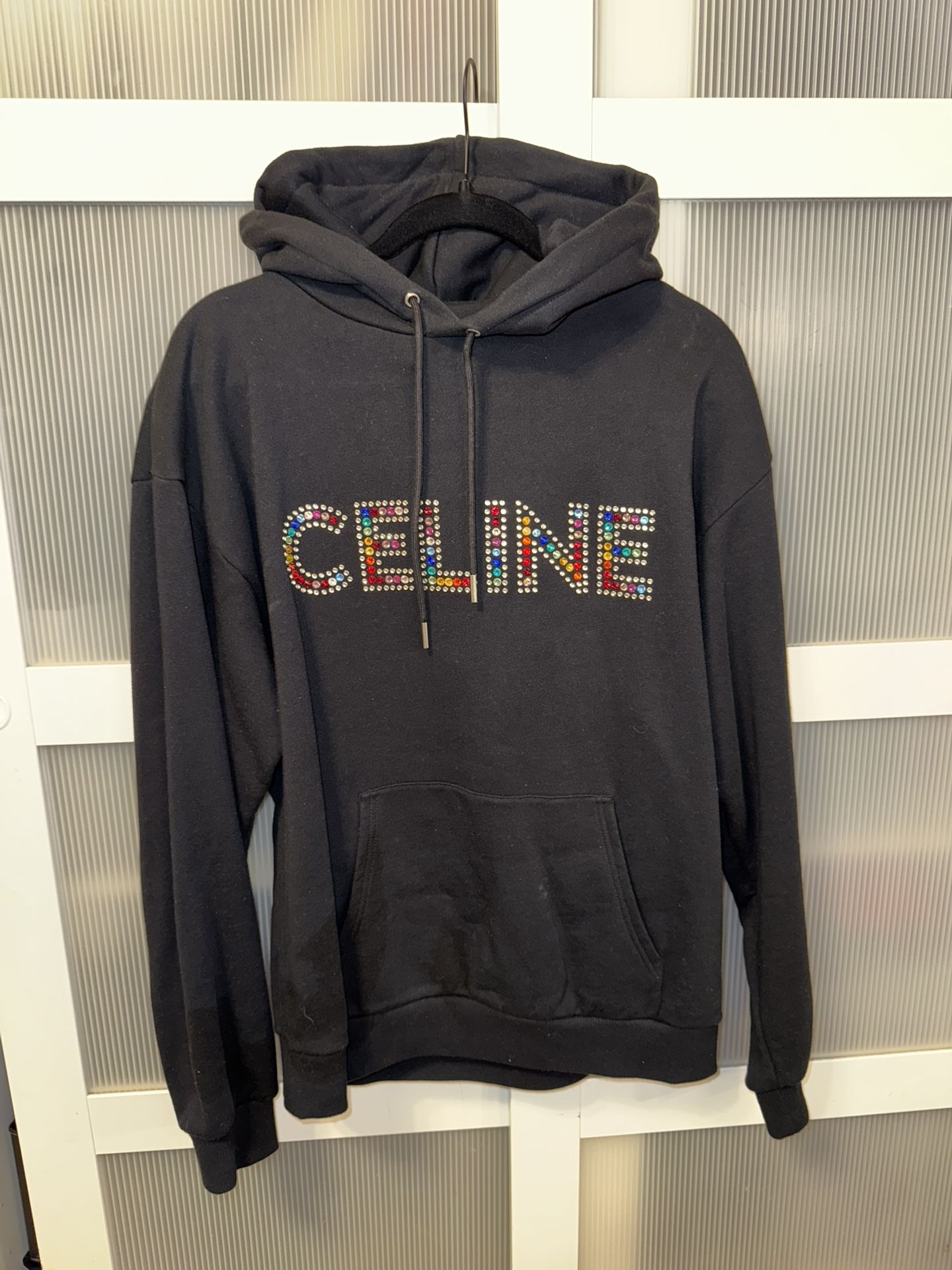 Celine Hoodie Black with Rhinestones BRAND NEW**