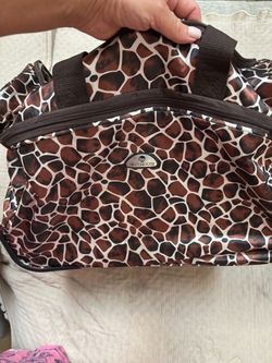 American Flyer Giraffe Print Travel Bag