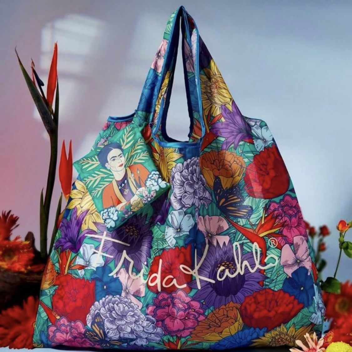 Frida Kahlo Foldable Tote Bag
