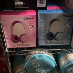 Two And One Wireless And Wired Kids, Safe Headphones