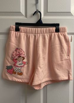 Brand new Juniors Strawberry Shortcake fleece shorts size M