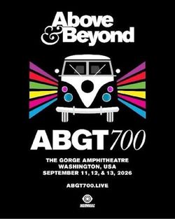 Abgt 700 at the gorge sep 11-13 one wristband