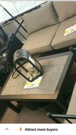 Loveseat and table set