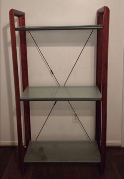 Glass book shelve