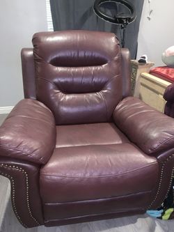 brown recliner