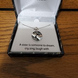 Sterling Silver Sister Necklace