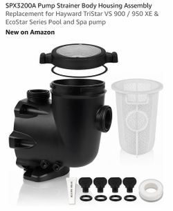 SPX3200A Pump Strainer Body Housing Assembly Replacement for Hayward TriStar VS 900 / 950 XE & EcoStar Series Pool and Spa pump