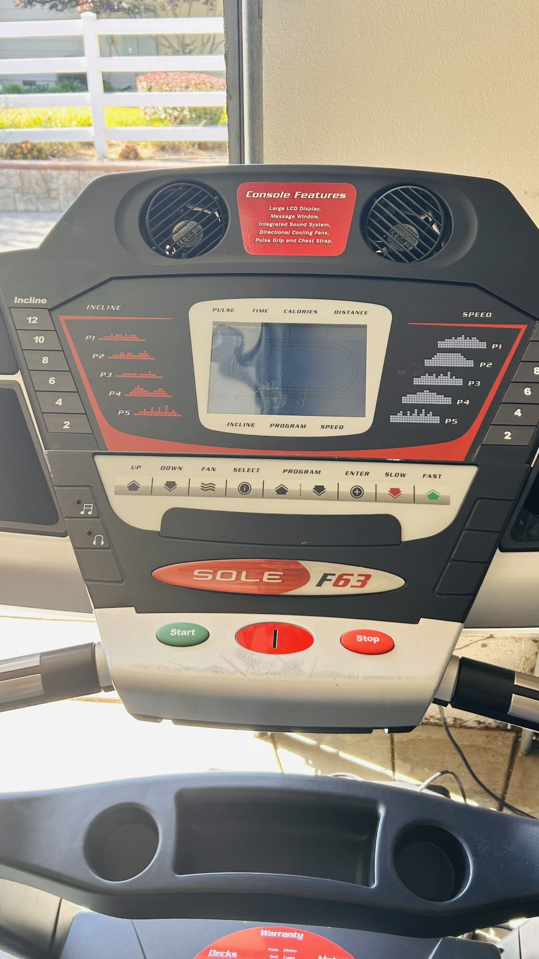 Treadmill -sole F 63