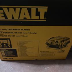 DEWALT 15 Amp Corded 13 in. Heavy-Duty 2-Speed Bench Planer with (3) Knives, In Feed Table and Out Feed Table