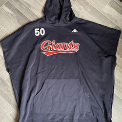 kappa Giants #50 sleeveless hoodie Men’s Size XL