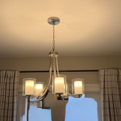 Kitchen Chandelier-Brushed Nickel 