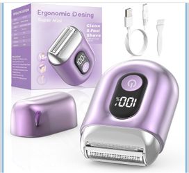 Cordless Electric Shaver for Women: Mini Electric Razors with LED Display - Rechargeable Bikini Trimmer - IPX7 Waterproof Wet Dry Face Razor for Body