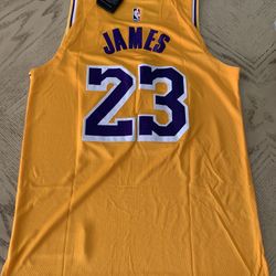 Lebron James Lakers Jersey Los Angeles #23 White// Purple// STITCHED S-XXL