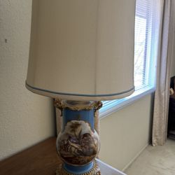 Early 1900s Vintage French Sevres Lamp