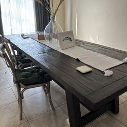 Dark Brown Dining Table