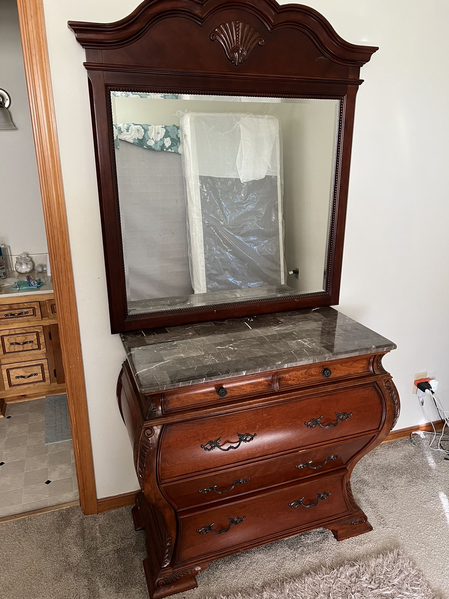 Dresser And Mirror