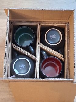 GIBSON SOHO CAFE 4 PIECE 21 OZ. MUG SET IN ASSORTED COLORS