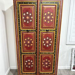 Hand Painted Moroccan Armoire Bohemian Style