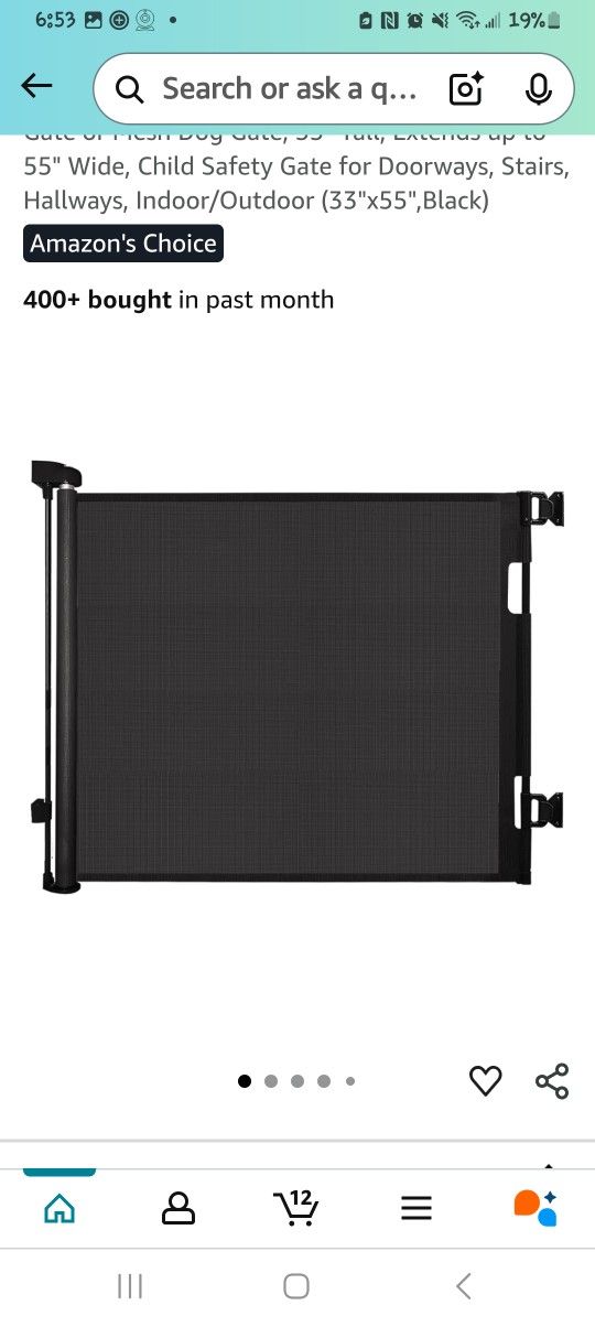 Retractable Baby/Pet Gate