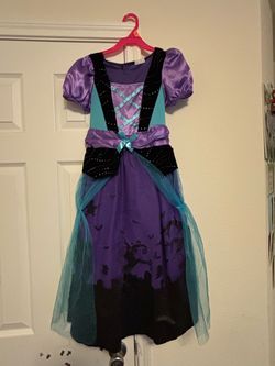 Girls Witch Halloween Costume Dress