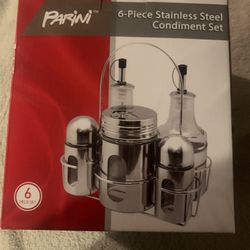 6-Piece Stainless Steel Condiment Set