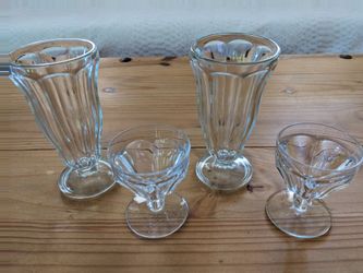 Vintage dessert glasses