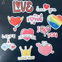 Handmade Love Stickers 