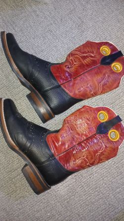 Red Diamond Cowboy Boots