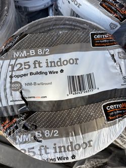 8/2  romex electric wire 125ft copper cable new roll