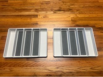 2 expandable drawer organizers