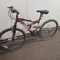 Red Huffy Adult Mountain Bike