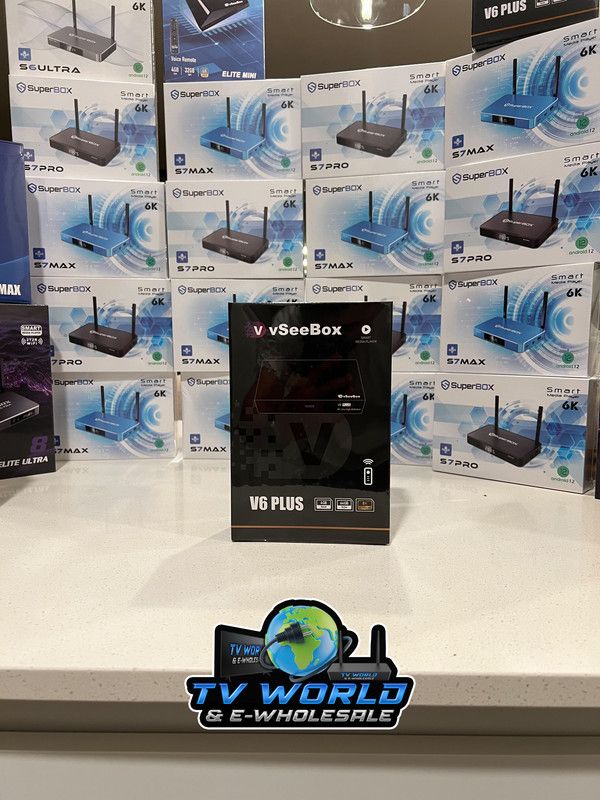 SuperBOX Super box S7 Models Max, S7 Pro, S6 Ultra, Supreme & Vsee V6 Plus, V6 Max Vsee Elite Mini, Elite Ultra 8 Authorized Wholesale distributors 