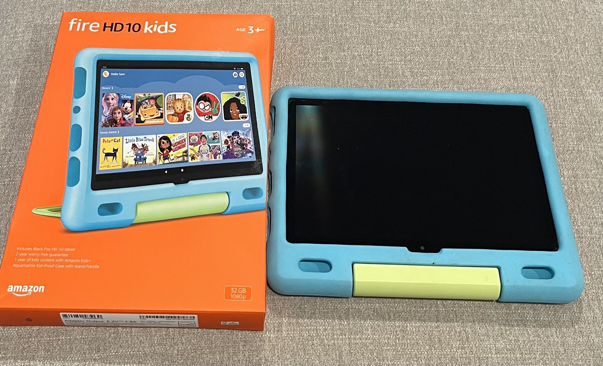 Fire HD 10 Kids tablet, ages 3-7. Top-selling 10 kids