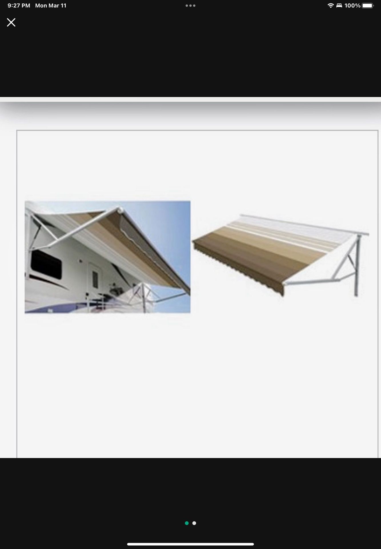 Brand New Trailer Or Rv Awning