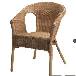 100% Natural Handwoven Rattan Cane Chair