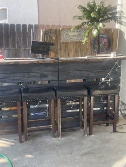 Outdoor Bar With Stools