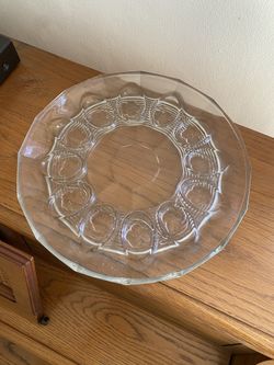 Vintage Glass Devil Eggs Dish