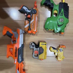 Nerf Pistol Set (5 Guns)